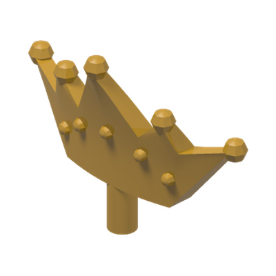 DIADEM · LEGO 6173109 (réf. BrickLink 33322) · Warm Gold (réf. BrickLink Pearl Gold)