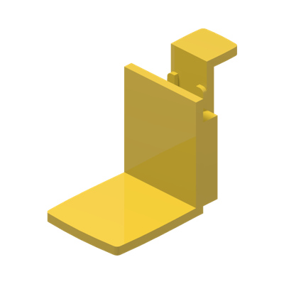 Vehicle, Forklift 2 x 2 Fork · Réf. BrickLink 3429 · Couleur BrickLink : Yellow