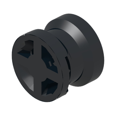 Wheel  8mm D. x 6mm with Slot · LEGO 6255103 (réf. BrickLink 34337) · Couleur BrickLink : Black