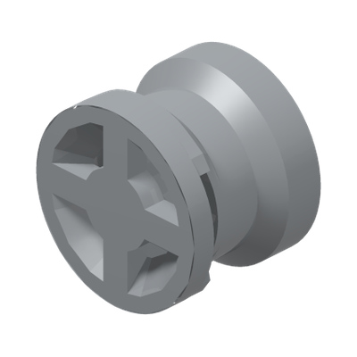 RIM, NARROW, W/ 8.0 HOLE · Medium Stone Grey (réf. BrickLink Light Bluish Gray)