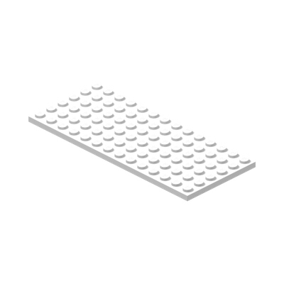 PLATE 6X14 · LEGO 6256981 (réf. BrickLink 3456) · White (réf. BrickLink White)