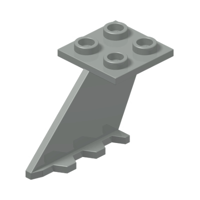 Tail 4 x 2 x 2 · LEGO 347952 (réf. BrickLink 3479) · Couleur BrickLink : Light Gray