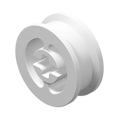 Wheel with Split Axle Hole · LEGO 4279395 (réf. BrickLink 3482) · Couleur BrickLink : White
