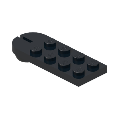 Plate, Modified 2 x 5 with Tow Ball Socket · LEGO 349126 (réf. BrickLink 3491) · Couleur BrickLink : Black