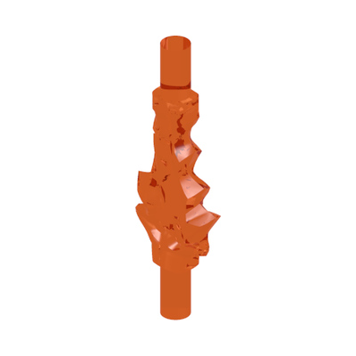 Power Burst, Bolt Small with Bar Ends · LEGO 6218844 (réf. BrickLink 35032c) · Couleur BrickLink : Trans-Orange