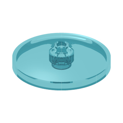 ROUND PLATE Ø32X6,4 · LEGO 6503215 (réf. BrickLink 35394) · Tr. Light Blue (réf. BrickLink Trans-Light Blue)