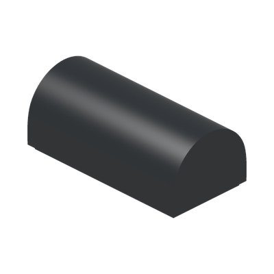 Slope, Curved 1 x 2 x 2/3 Double · Réf. BrickLink 3563 · Couleur BrickLink : Black