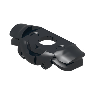 Minifigure Armor Shoulder Pads with Double Flaps · LEGO 6213633 (réf. BrickLink 35635) · Couleur BrickLink : Black