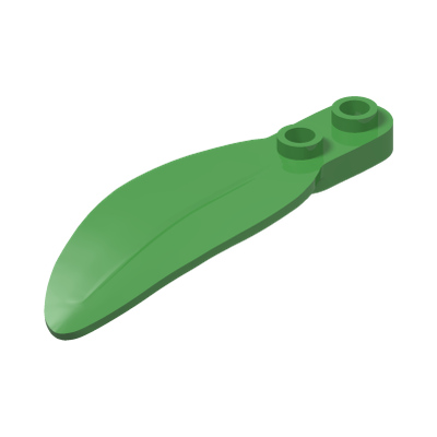 LEAF 2X6X1, NO. 1 · Bright Green (réf. BrickLink Bright Green)
