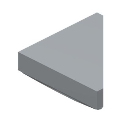 TILE 2X2, W/ DEG. 45 CUT · Medium Stone Grey (réf. BrickLink Light Bluish Gray)