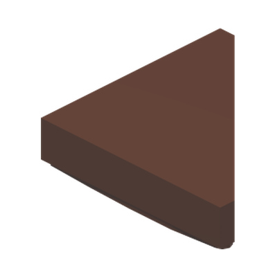 TILE 2X2, W/ DEG. 45 CUT · Reddish Brown (réf. BrickLink Reddish Brown)