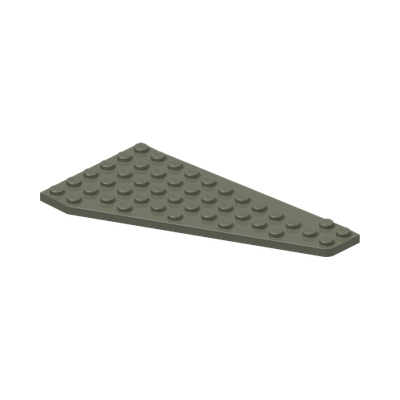 Wedge, Plate 7 x 12 Wing Left · LEGO 4108043 (réf. BrickLink 3586) · Couleur BrickLink : Dark Gray