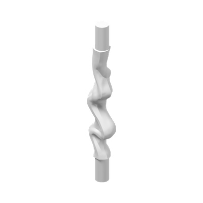 Minifigure, Weapon Web Effect, Long and Narrow with Bar Ends · LEGO 6238669 (réf. BrickLink 36083a) · Couleur BrickLink : White