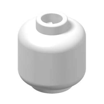 MINI HEAD · White (réf. BrickLink White)
