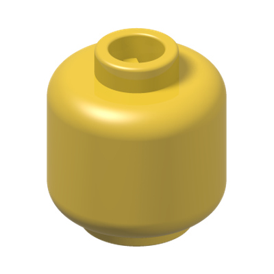 MINI HEAD · Bright Yellow (réf. BrickLink Yellow)