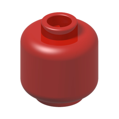 MINI HEAD · Bright Red (réf. BrickLink Red)