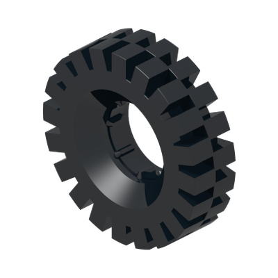 Tire 17 x 43 · LEGO 363426 (réf. BrickLink 3634) · Couleur BrickLink : Black