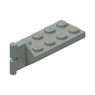 Hinge Plate 2 x 4 with Articulated Joint - Male · LEGO 363902 (réf. BrickLink 3639) · Couleur BrickLink : Light Gray