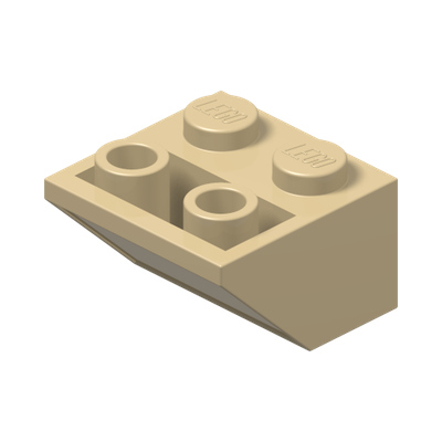 ROOF TILE 2X2/45° INV. · Brick Yellow (réf. BrickLink Tan)