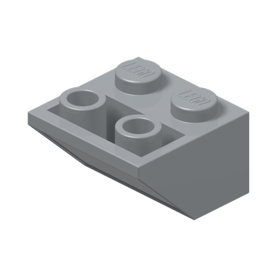 Slope, Inverted 45 2 x 2 with Flat Bottom Pin · Couleur BrickLink : Light Bluish Gray
