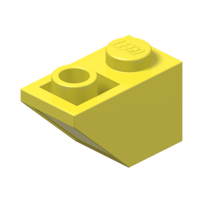 ROOF TILE 1X2 INV. · Cool Yellow (réf. BrickLink Bright Light Yellow)