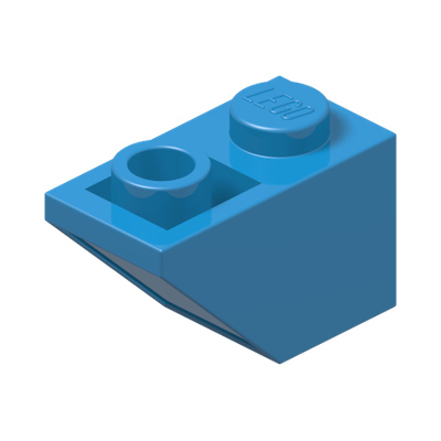 ROOF TILE 1X2 INV. · Dark Azur (réf. BrickLink Dark Azure)