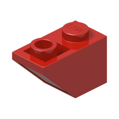 ROOF TILE 1X2 INV. · Bright Red (réf. BrickLink Red)