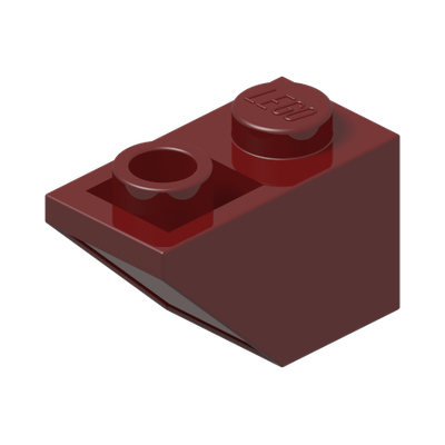ROOF TILE 1X2 INV. · New Dark Red (réf. BrickLink Dark Red)