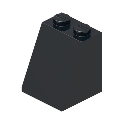 ROOF TILE 2X2X2/65 DEG. · Black (réf. BrickLink Black)