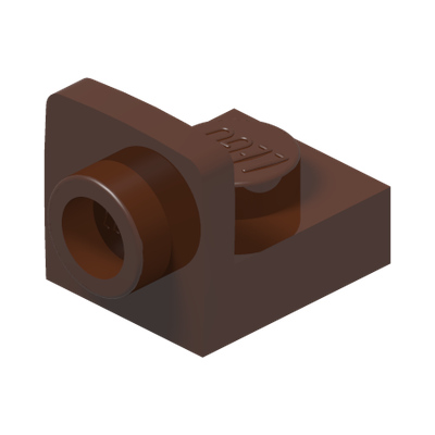 PLATE 1X1, W/ 1.5 PLATE 1X1, UPWARDS · Reddish Brown (réf. BrickLink Reddish Brown)
