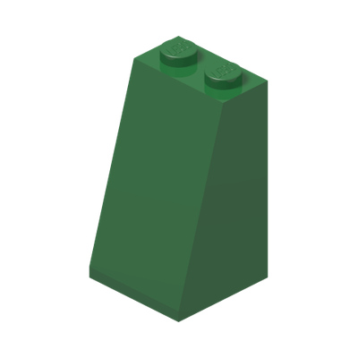 ROOF TILE 2X2X3/ 73 GR. · Dark Green (réf. BrickLink Green)