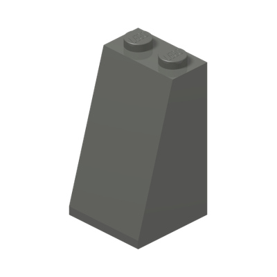 ROOF TILE 2X2X3/ 73 GR. · Dark Stone Grey (réf. BrickLink Dark Bluish Gray)