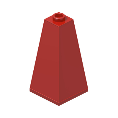 Slope 75 2 x 2 x 3 Double Convex · LEGO 4588468 (réf. BrickLink 3685) · Couleur BrickLink : Red