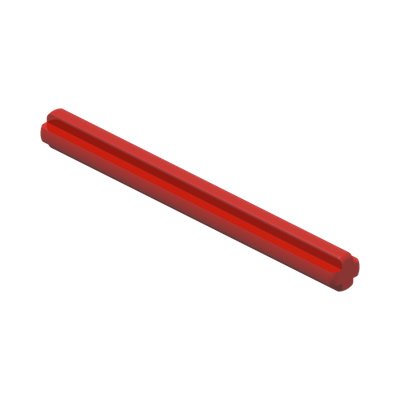 CROSS AXLE 6M · LEGO 6130002 (réf. BrickLink 3706) · Bright Red (réf. BrickLink Red)
