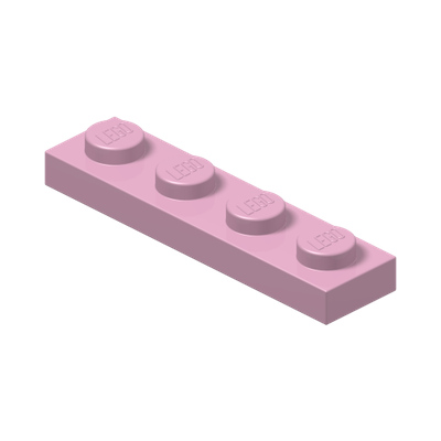 PLATE 1X4 · Light Purple (réf. BrickLink Bright Pink)