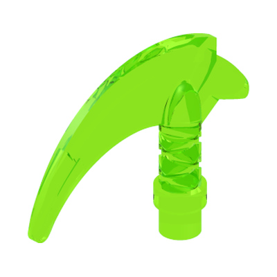 Minifigure, Weapon Hook with Bar · LEGO 6288402 (réf. BrickLink 37341d) · Tr. Fluore. Green (réf. BrickLink Trans-Neon Green)