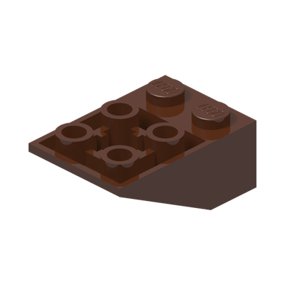 ROOF TILE 2X3/25° INV. · Reddish Brown (réf. BrickLink Reddish Brown)