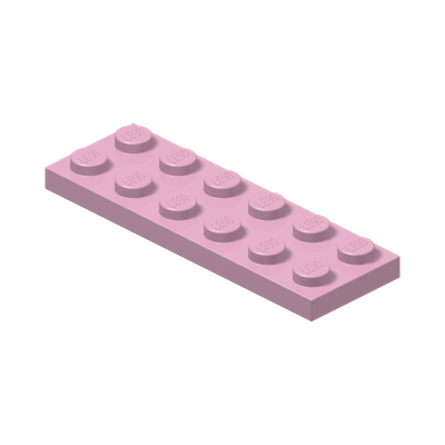 PLATE 2X6 · Light Purple (réf. BrickLink Bright Pink)