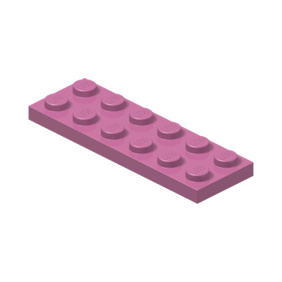 PLATE 2X6 · Bright Purple (réf. BrickLink Dark Pink)