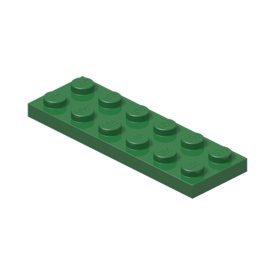 PLATE 2X6 · Dark Green (réf. BrickLink Green)