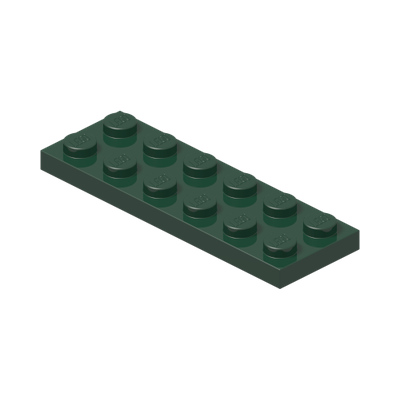 PLATE 2X6 · Earth Green (réf. BrickLink Dark Green)