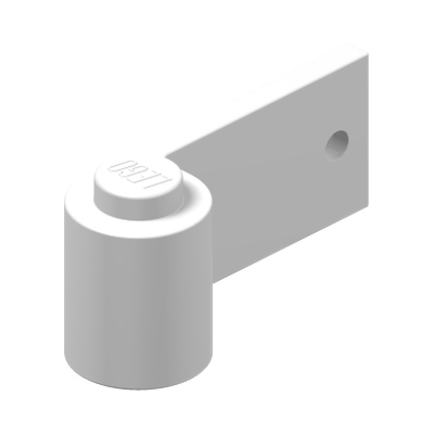 RIGHT DOOR 1X3 · LEGO 4537987 (réf. BrickLink 3821) · White (réf. BrickLink White)