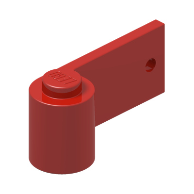 RIGHT DOOR 1X3 · Bright Red (réf. BrickLink Red)
