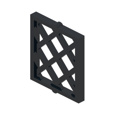 BARS FOR FRAME 1X2X2 · LEGO 6477141 (réf. BrickLink 38320) · Black (réf. BrickLink Black)