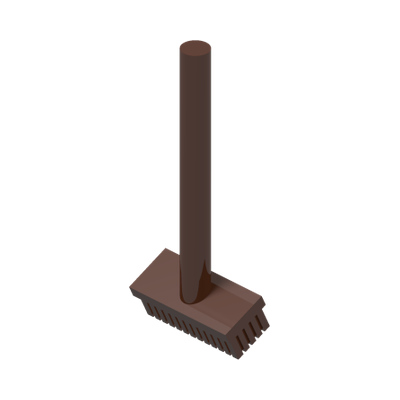 MINI BROOM · Reddish Brown (réf. BrickLink Reddish Brown)