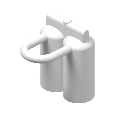 MINI OXYGEN BOTTLES · LEGO 6268849 (réf. BrickLink 3838) · White (réf. BrickLink White)