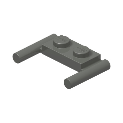 MINI HANDLE · Dark Stone Grey (réf. BrickLink Dark Bluish Gray)