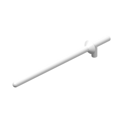 Minifigure, Weapon Lance · LEGO 384901 (réf. BrickLink 3849) · Couleur BrickLink : White