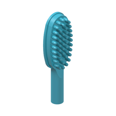 HAIR BRUSH · Medium Azur (réf. BrickLink Medium Azure)