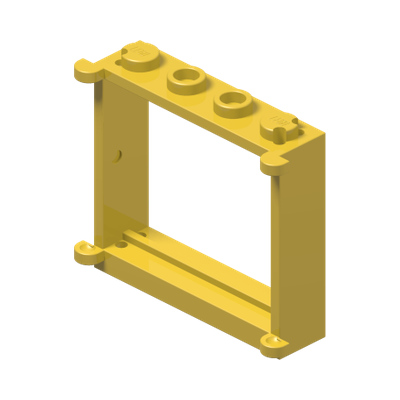 Window 1 x 4 x 3 · LEGO 4189096 (réf. BrickLink 3853) · Couleur BrickLink : Yellow